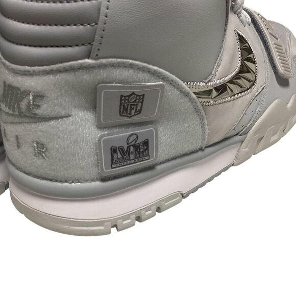 Nike Air Trainer 1 Sneakers Mens 12.5 Gray SB LVIII Super Bowl 58 Mid Top NEW - Picture 6 of 10